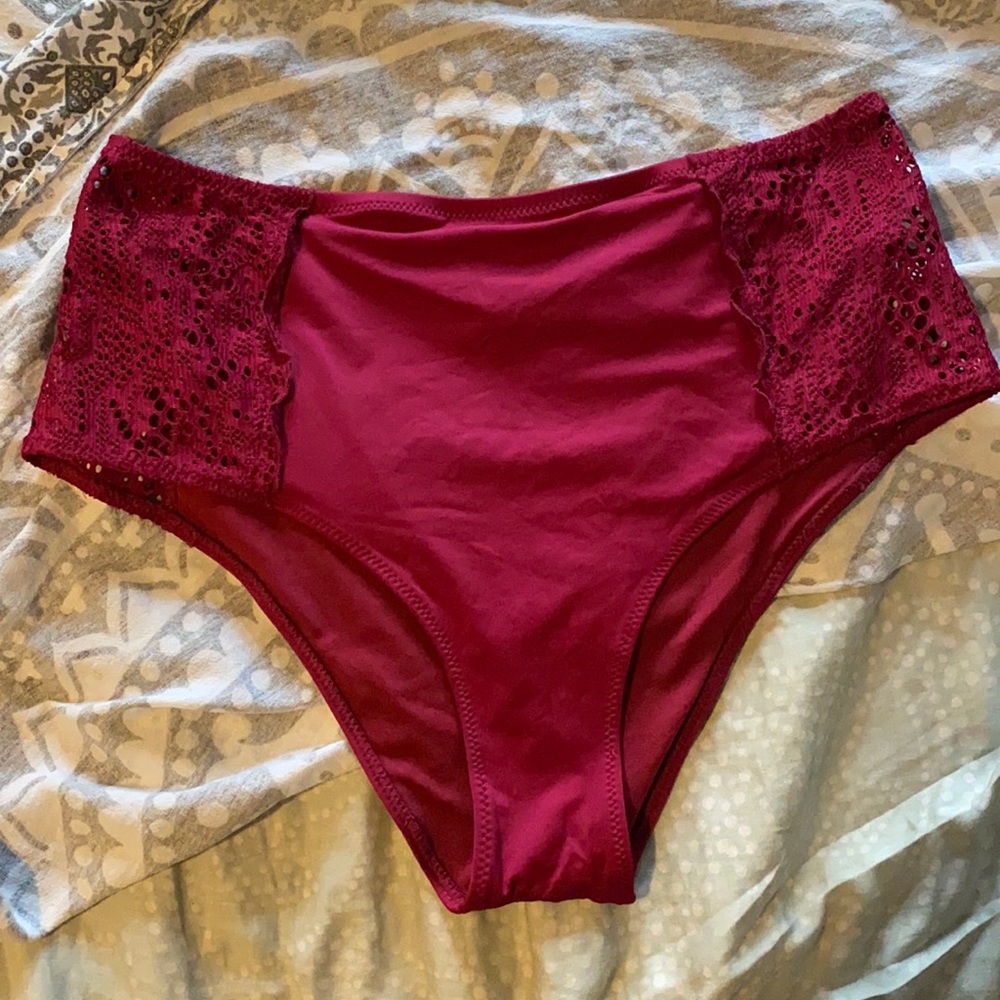 Mossimo Crochet Cheeky High Waist Bikini Bottom